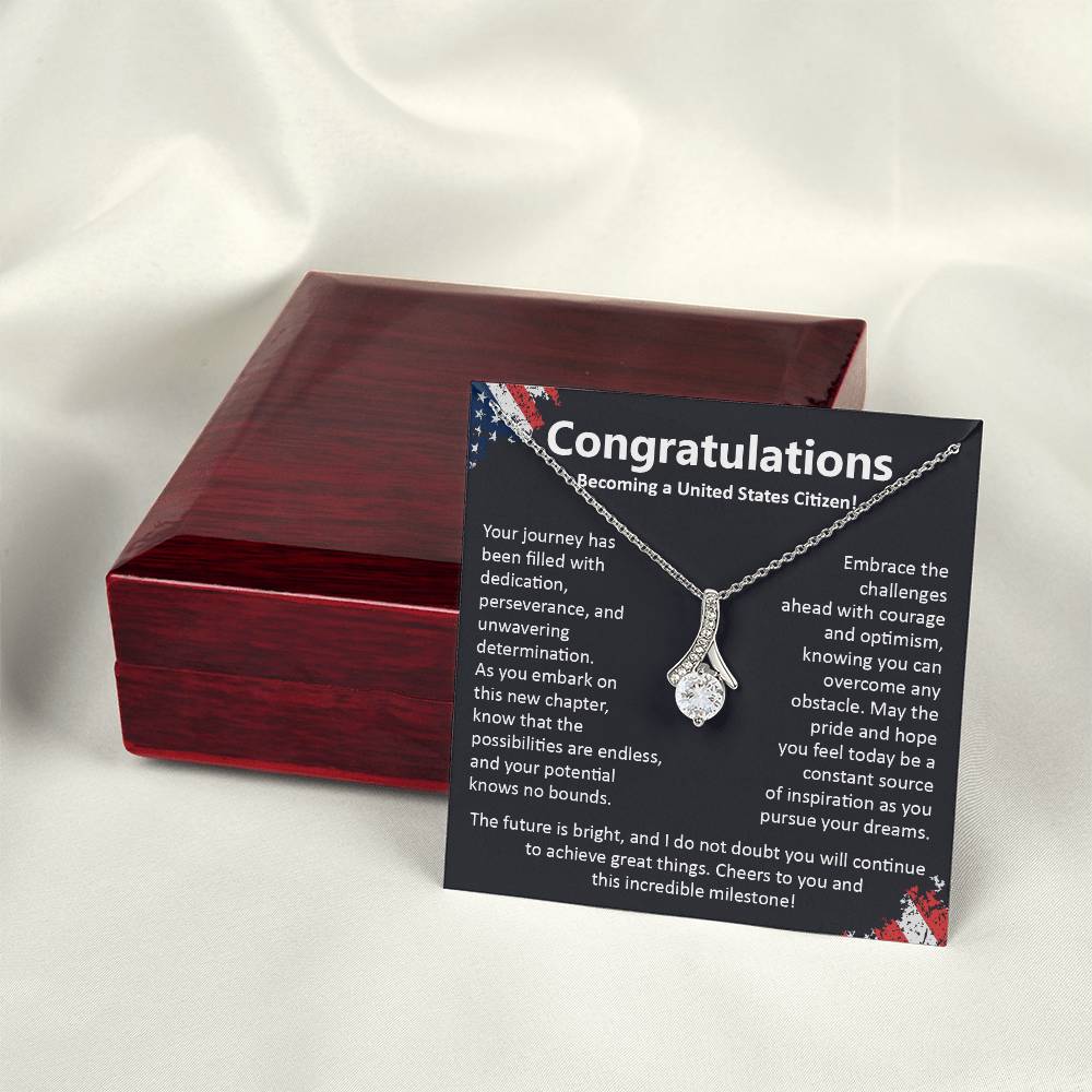 Congratulations On Becoming A United States Citizen Congratulations On Citizenship Proud New Citizen Gift Celebratory Jewelry For New Citizens Supportive Gift For New Citizens Life Journey Jewelry Personalized Gift For Citizens Hope And Pride Jewelry