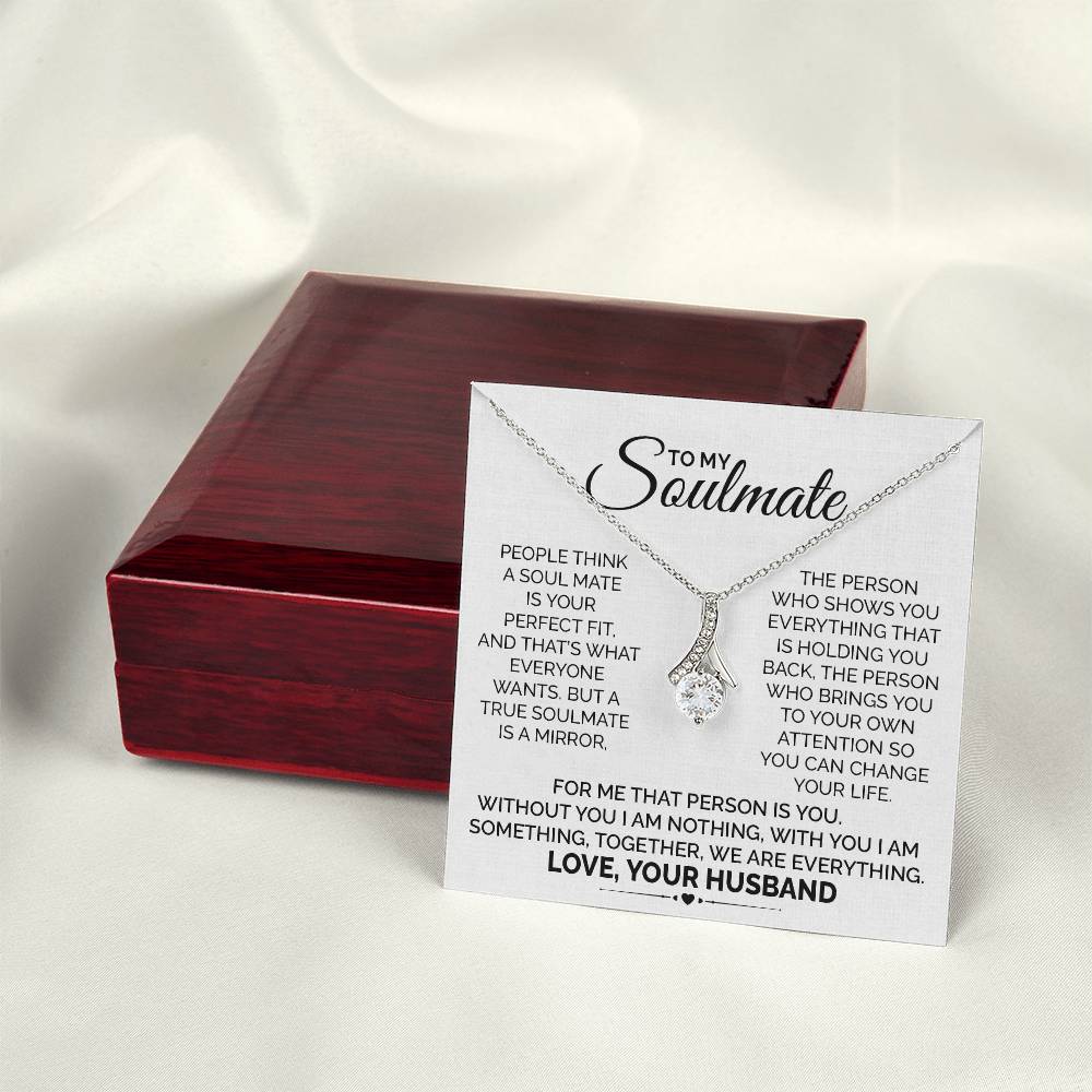 Soulmate Necklace Gift from Husband for Wife