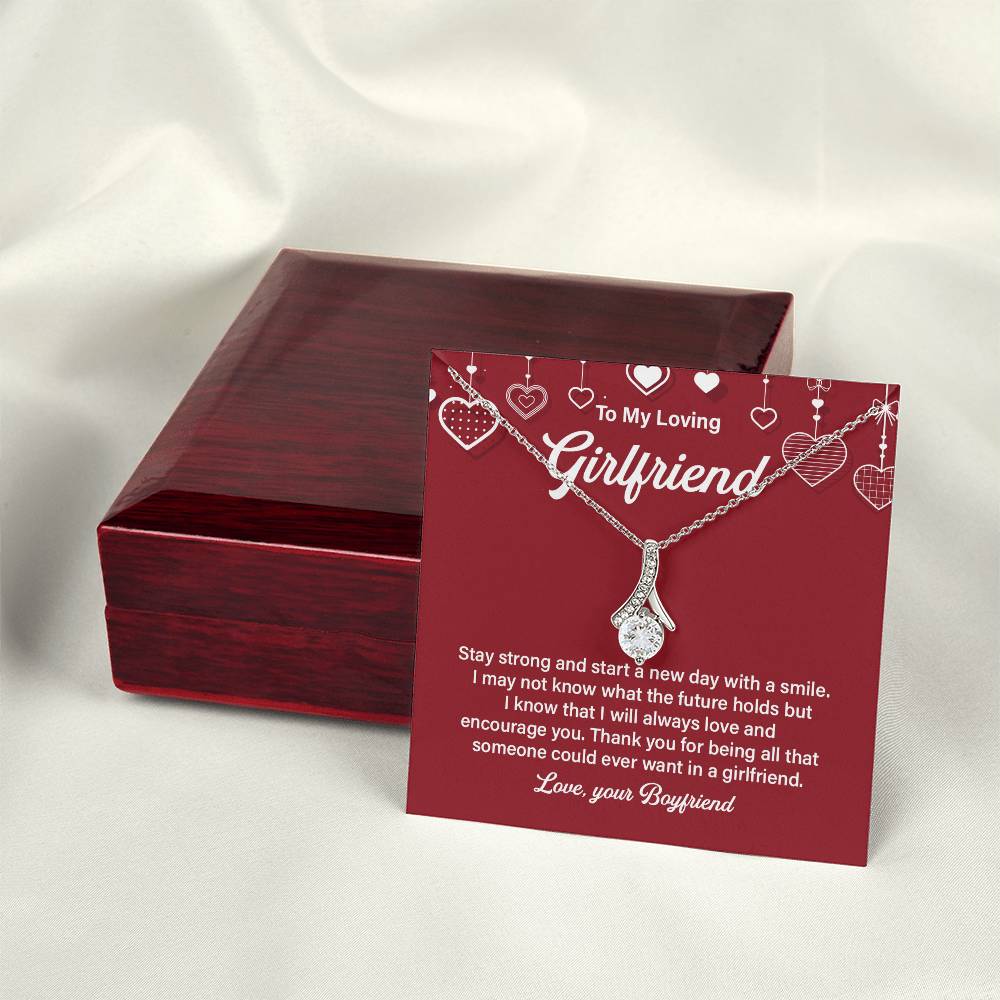 Loving Girlfriend Necklace – Gift for Her with Message Card