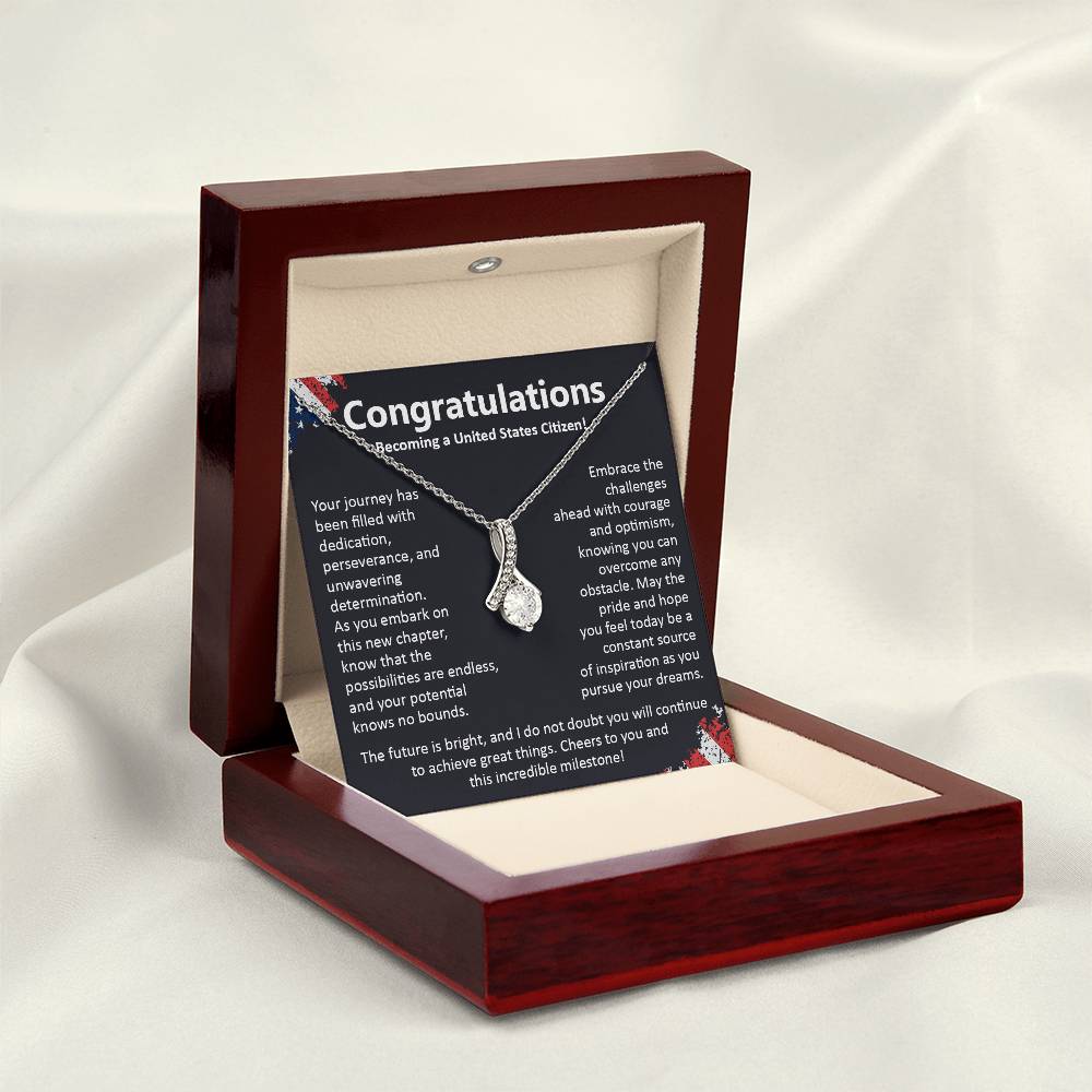 Congratulations On Becoming A United States Citizen Congratulations On Citizenship Proud New Citizen Gift Celebratory Jewelry For New Citizens Supportive Gift For New Citizens Life Journey Jewelry Personalized Gift For Citizens Hope And Pride Jewelry