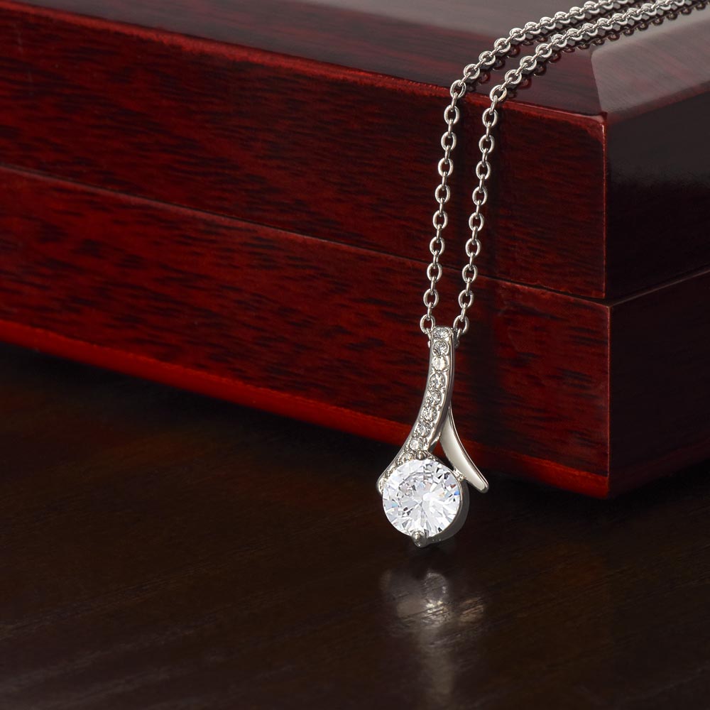 To My Girlfriend Necklace – Jewelry Gift with Message Card