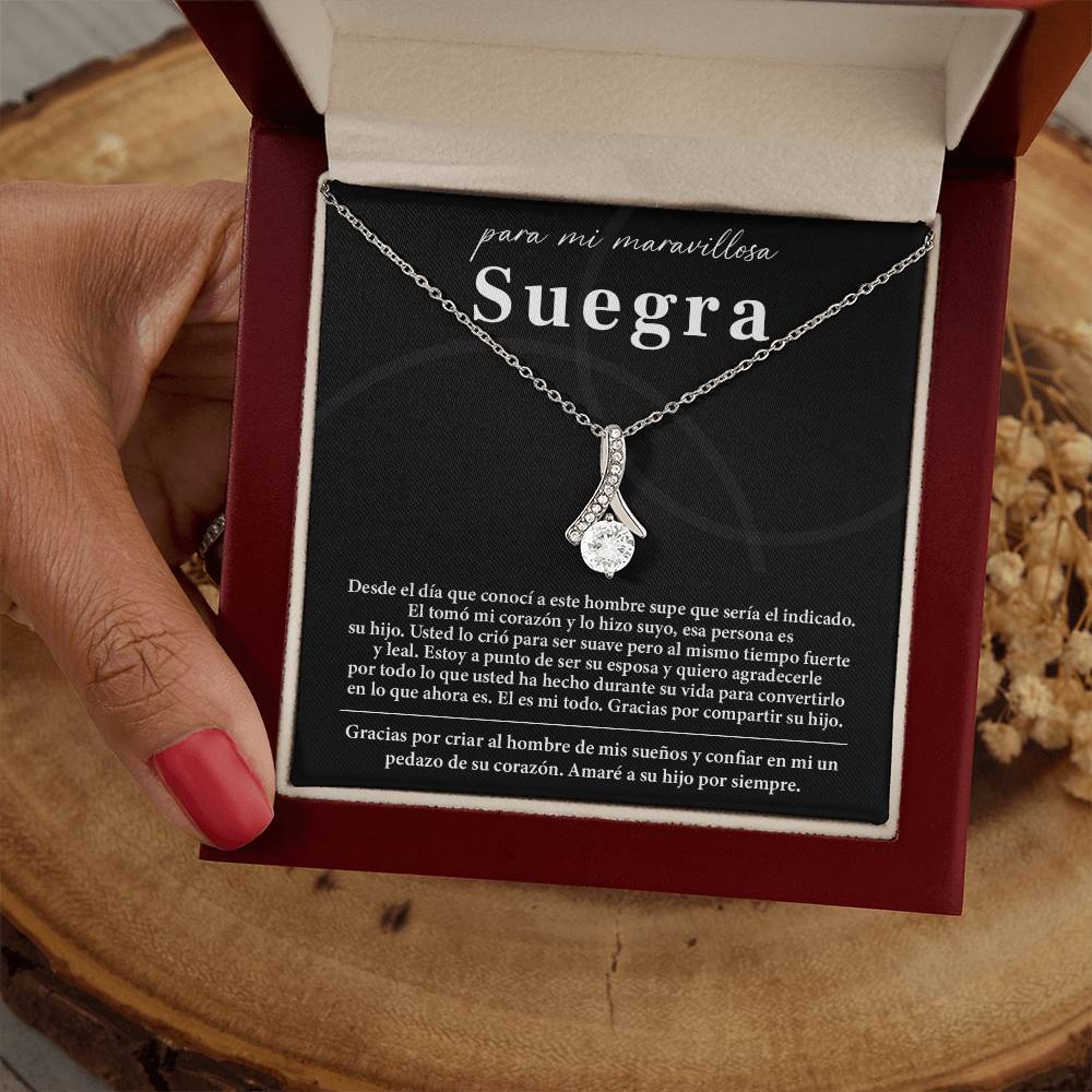 Collar Para Mi Maravillosa Suegra Regalo De Bodas Sincero De Su Hijo Regalo De Bodas Para Suegra Joyas Sentimentales Para Suegra Regalo Especial Para La Mamá Del Novio Regalo Significativo Para La Madre Del Novio Recuerdo Del Día De La Boda De La Suegra