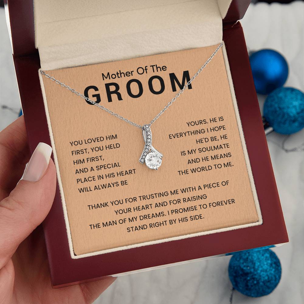 Necklace for Groom’s Mom with Love Message
