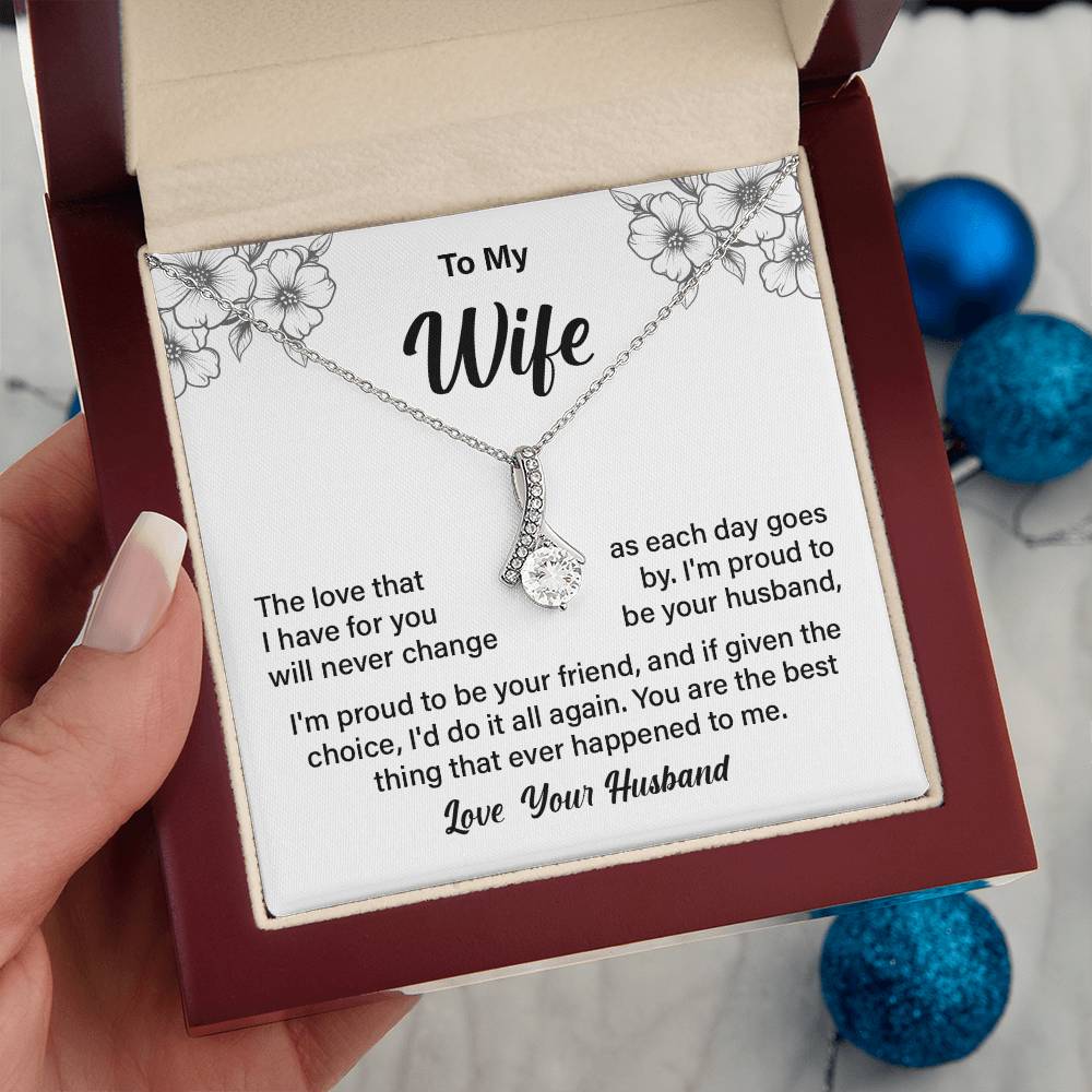 Necklace Gift for Wife from Husband with Gift Box