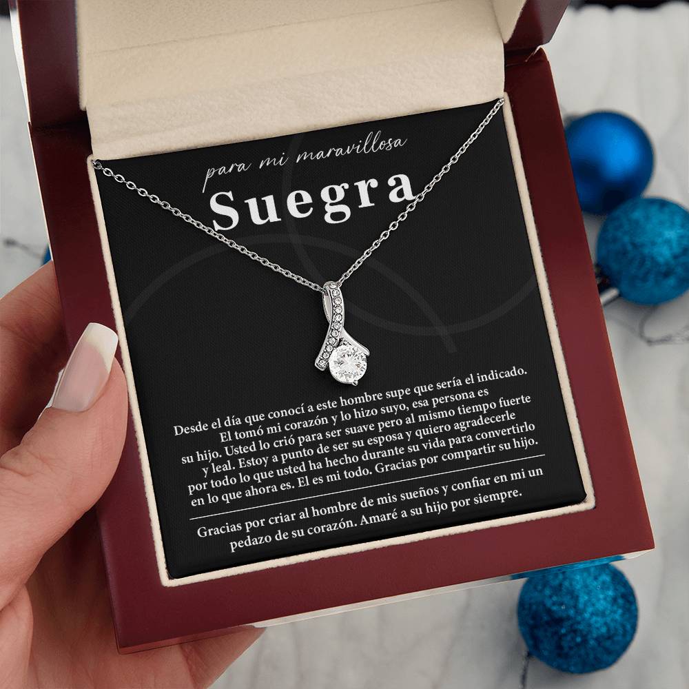 Collar Para Mi Maravillosa Suegra Regalo De Bodas Sincero De Su Hijo Regalo De Bodas Para Suegra Joyas Sentimentales Para Suegra Regalo Especial Para La Mamá Del Novio Regalo Significativo Para La Madre Del Novio Recuerdo Del Día De La Boda De La Suegra