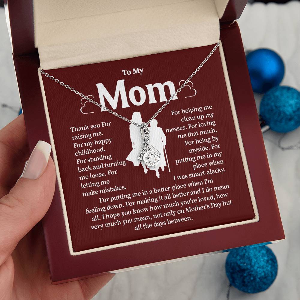 Gift for Mom from Daughter – Necklace with Gift Box