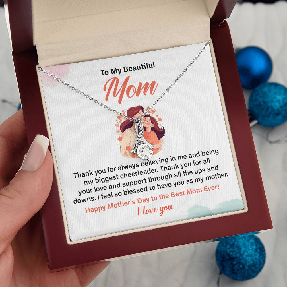 Mother’s Day Necklace Gift for Mom with Gift Box