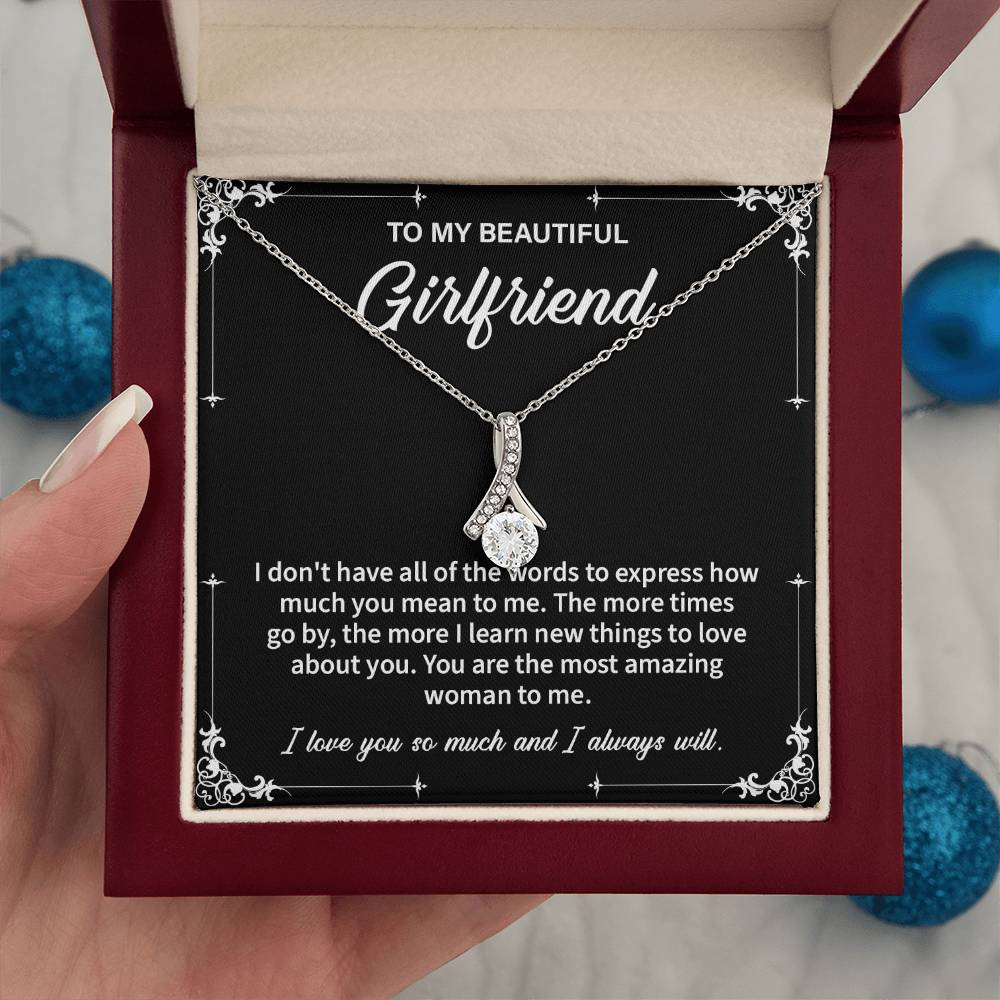 Necklace Gift for Girlfriend – Message Card & Box