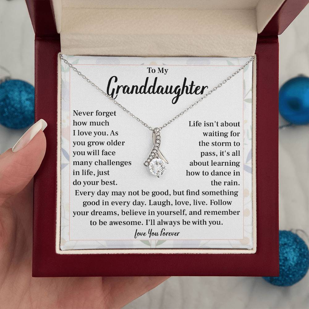 Granddaughter Inspirational Necklace Gift for Her