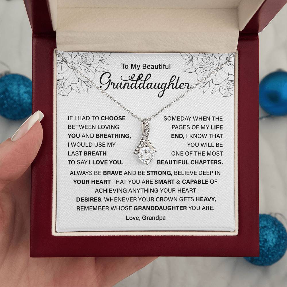 Granddaughter Gift from Grandpa – Empowering Message Card