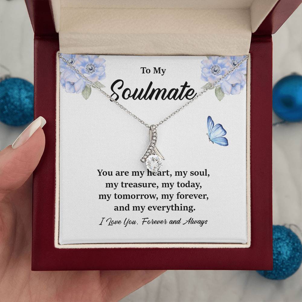 Soulmate Pendant Necklace Gift for Her – Gift Box