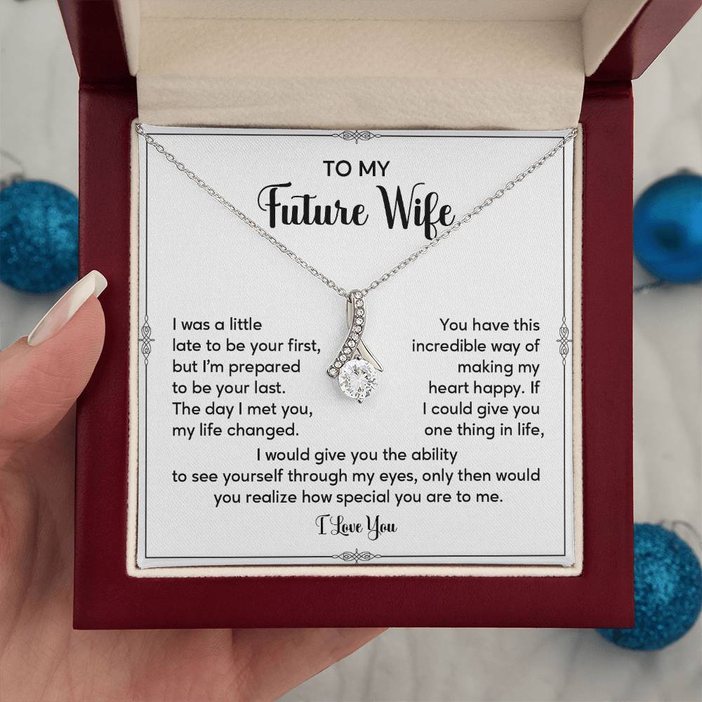 Future Wife Necklace Gift with Sentimental Message Card