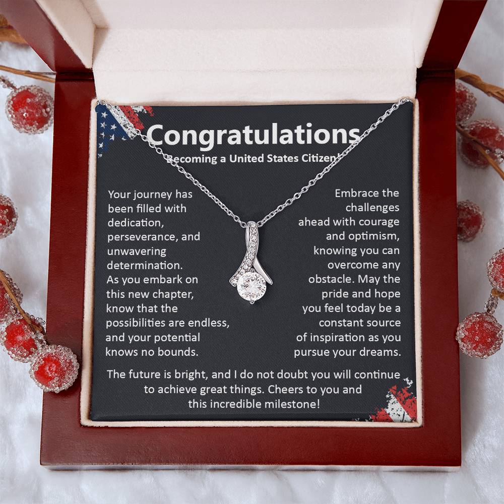 Congratulations On Becoming A United States Citizen Congratulations On Citizenship Proud New Citizen Gift Celebratory Jewelry For New Citizens Supportive Gift For New Citizens Life Journey Jewelry Personalized Gift For Citizens Hope And Pride Jewelry