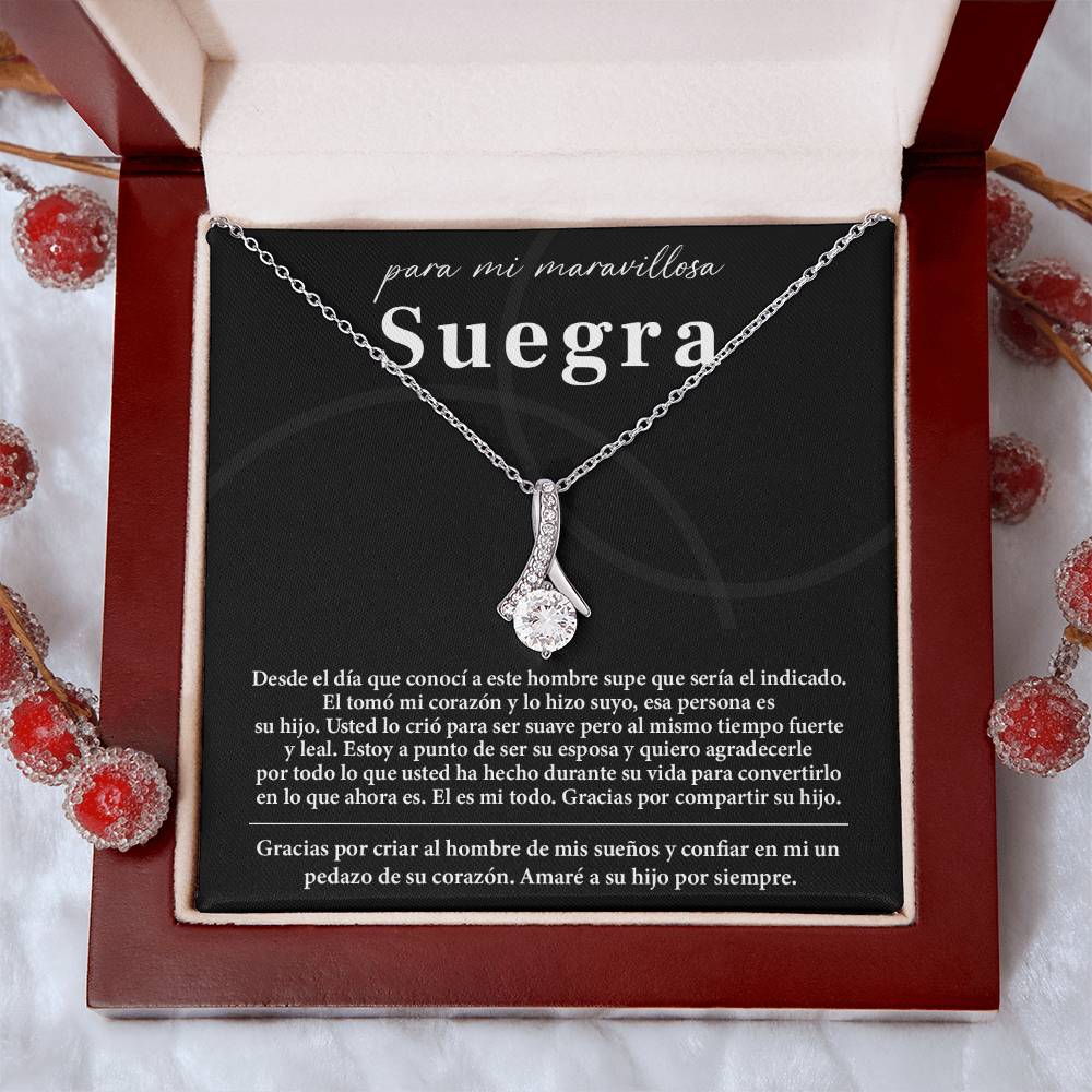 Collar Para Mi Maravillosa Suegra Regalo De Bodas Sincero De Su Hijo Regalo De Bodas Para Suegra Joyas Sentimentales Para Suegra Regalo Especial Para La Mamá Del Novio Regalo Significativo Para La Madre Del Novio Recuerdo Del Día De La Boda De La Suegra