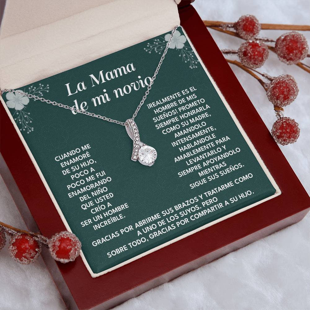 Collar Para La Mamá De Mi Novio Regalo De Agradecimiento Para Suegra Mensaje Emotivo Para La Madre De Mi Novio Agradecimiento Por Criar Al Hombre De Mis Sueños Collar Con Dedicatoria Para Suegra Regalo De Amor Y Gratitud Collar Para La Madre Del Hombre