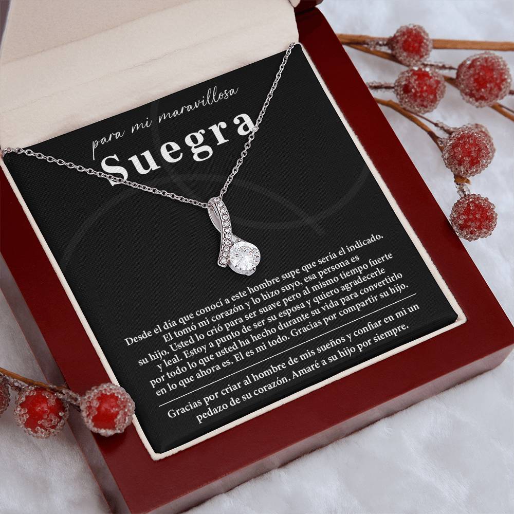 Collar Para Mi Maravillosa Suegra Regalo De Bodas Sincero De Su Hijo Regalo De Bodas Para Suegra Joyas Sentimentales Para Suegra Regalo Especial Para La Mamá Del Novio Regalo Significativo Para La Madre Del Novio Recuerdo Del Día De La Boda De La Suegra