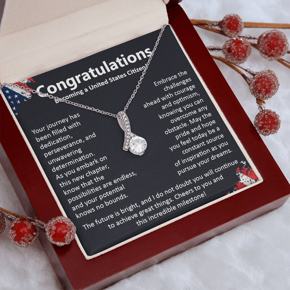 Congratulations On Becoming A United States Citizen Congratulations On Citizenship Proud New Citizen Gift Celebratory Jewelry For New Citizens Supportive Gift For New Citizens Life Journey Jewelry Personalized Gift For Citizens Hope And Pride Jewelry