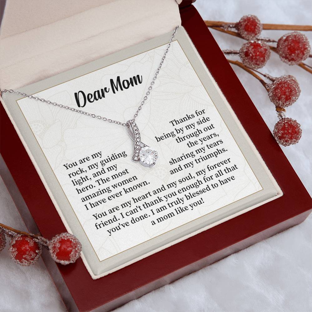 Dear Mom Thank You Necklace Necklace For My Forever Friend Heart And Soul Necklace Necklace Celebrating Our Bond My Amazing Mom Gift Love And Appreciation Gift Necklace Of Endless Devotion