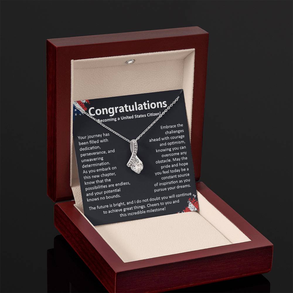 Congratulations On Becoming A United States Citizen Congratulations On Citizenship Proud New Citizen Gift Celebratory Jewelry For New Citizens Supportive Gift For New Citizens Life Journey Jewelry Personalized Gift For Citizens Hope And Pride Jewelry