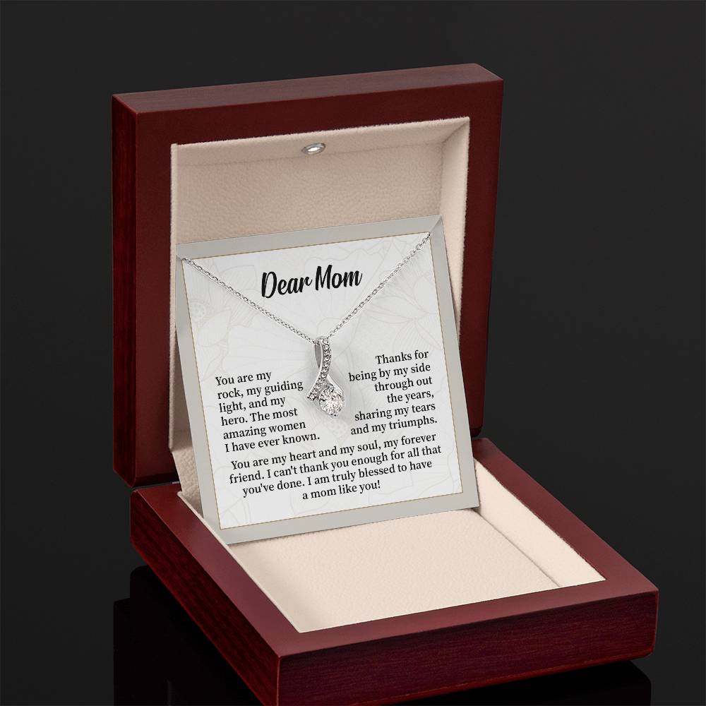 Dear Mom Thank You Necklace Necklace For My Forever Friend Heart And Soul Necklace Necklace Celebrating Our Bond My Amazing Mom Gift Love And Appreciation Gift Necklace Of Endless Devotion