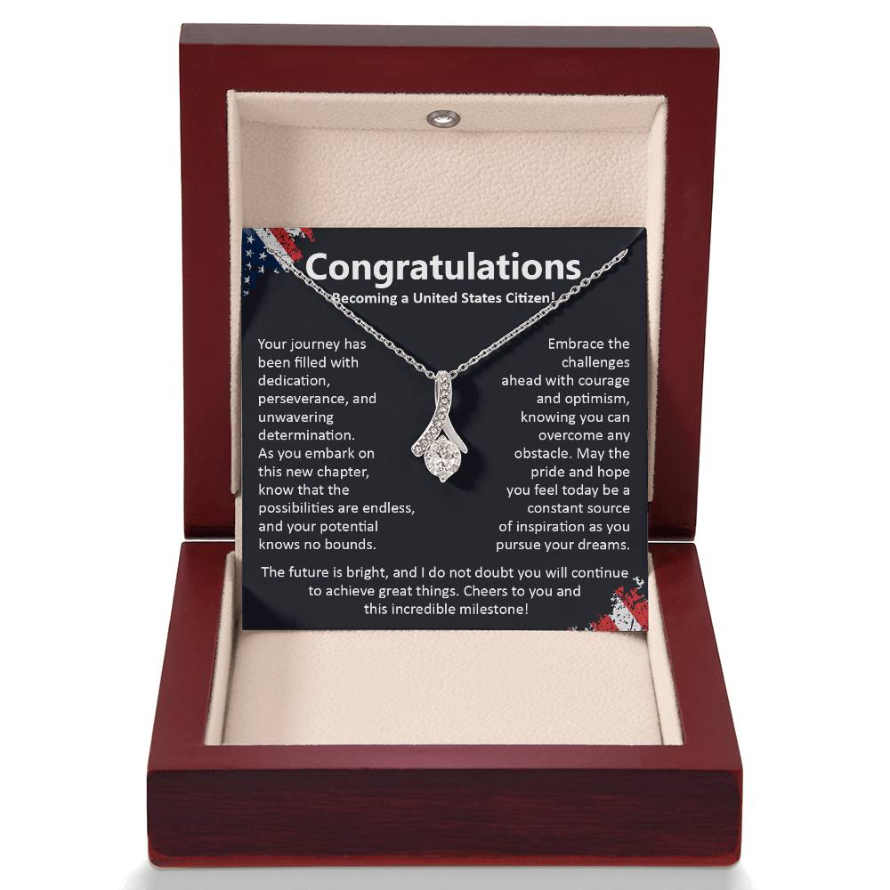 Congratulations On Becoming A United States Citizen Congratulations On Citizenship Proud New Citizen Gift Celebratory Jewelry For New Citizens Supportive Gift For New Citizens Life Journey Jewelry Personalized Gift For Citizens Hope And Pride Jewelry