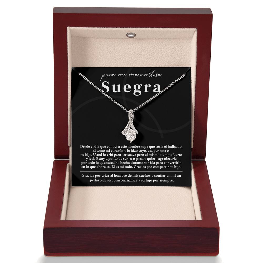 Collar Para Mi Maravillosa Suegra Regalo De Bodas Sincero De Su Hijo Regalo De Bodas Para Suegra Joyas Sentimentales Para Suegra Regalo Especial Para La Mamá Del Novio Regalo Significativo Para La Madre Del Novio Recuerdo Del Día De La Boda De La Suegra