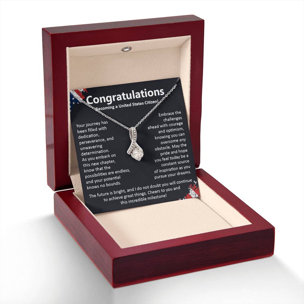 Congratulations On Becoming A United States Citizen Congratulations On Citizenship Proud New Citizen Gift Celebratory Jewelry For New Citizens Supportive Gift For New Citizens Life Journey Jewelry Personalized Gift For Citizens Hope And Pride Jewelry