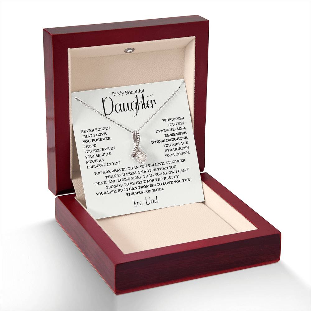 Teardrop Necklace for Daughter from Dad – Inspirational Gift