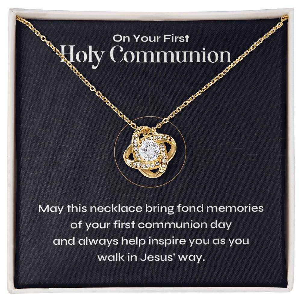 Holy Communion Keepsake Necklace – Gift for First Communion Girl