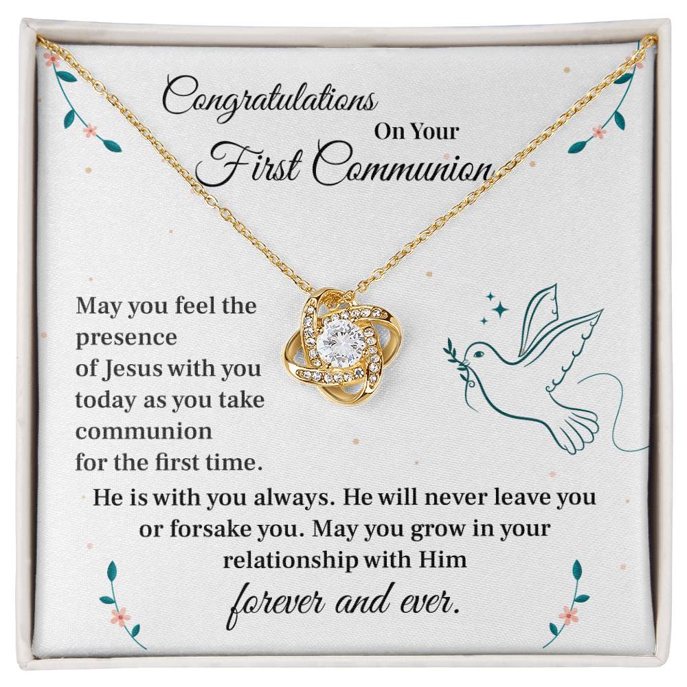 First Communion Gift Necklace for Girls
