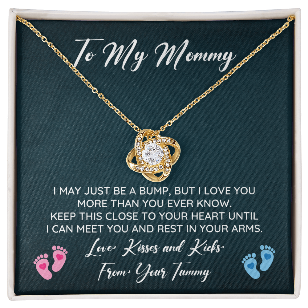 To My Mommy Necklace From Bump With Love Note