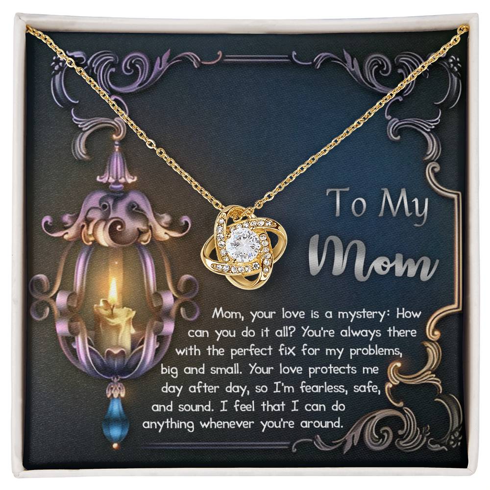 Mom Necklace Gift with Message Card – Love That Protects Always
