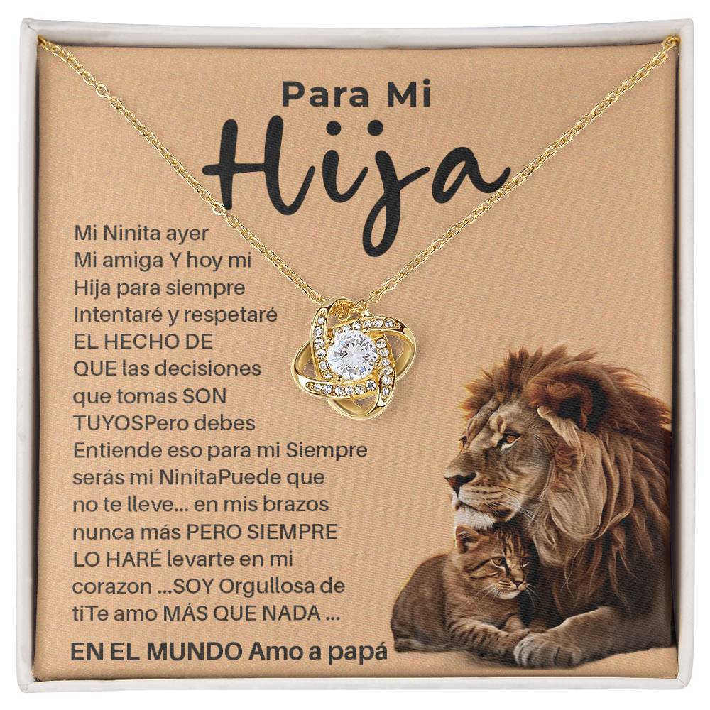 Collar Para Hija con Tarjeta de Papá – Orgullosa de Ti Siempre