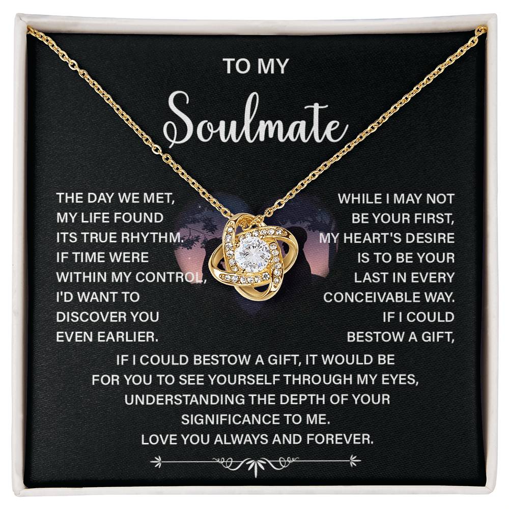 Soulmate Necklace Gift – Love You Always & Forever