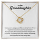Granddaughter Necklace Gift – Unique & Loved Message from Family