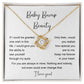 Sentimental Pregnancy Necklace – Gift for Expecting Mom with Quote
