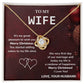 Christmas Gift for Wife from Husband Holiday Necklace with Message Card