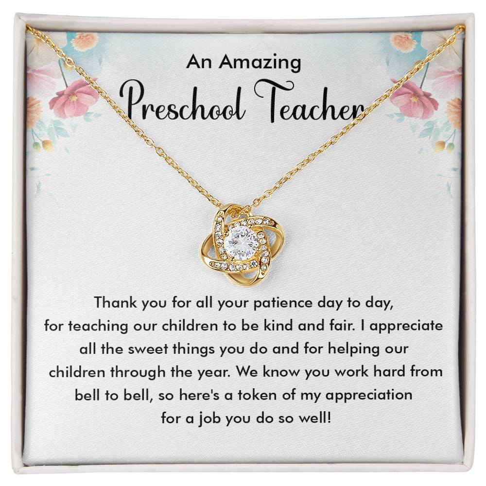 An Amazing Preschool Teacher Thank you.
