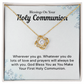 Blessing On your Holy Communion Necklace, God Bless You
