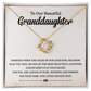 To Our Beautiful Granddaughter necklace