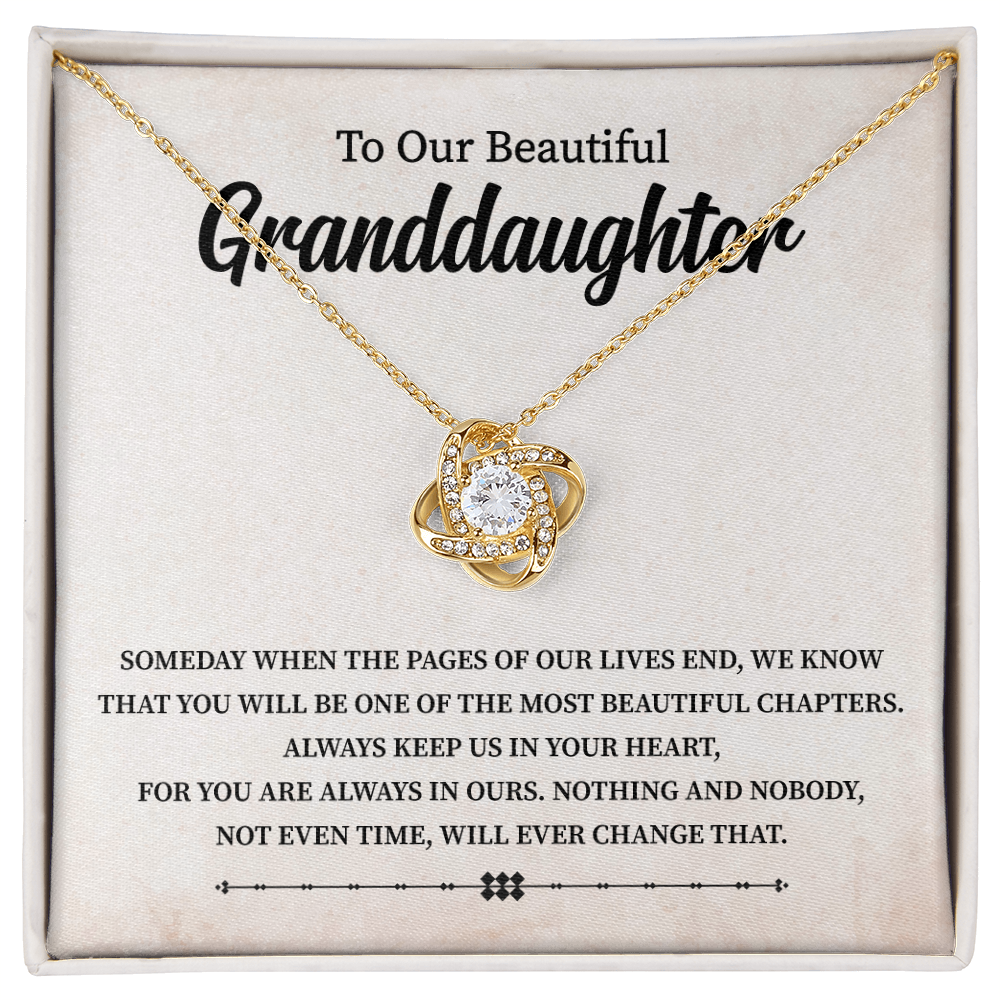 To Our Beautiful Granddaughter necklace