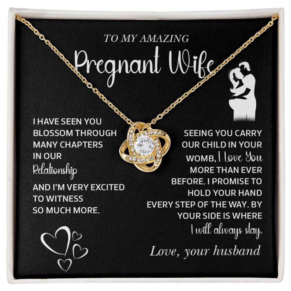 Gift for Pregnant Wife from Husband – Message Card Jewelry