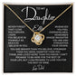 To My Daughter Name Necklace Gift From Dad Proud Dad To (Ellie)