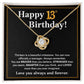13th Birthday Necklace Gift for Teen Girl – Braver Stronger Loved