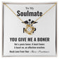 Funny Soulmate Gift Necklace from Nurse Practitioner