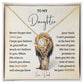 Daughter Gift from Dad with Lion Love Card