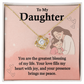 To My Daughter Necklace Greatest Blessing Gift Box