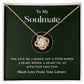 Funny Soulmate Necklace Gift from Lawyer Love Knot Box