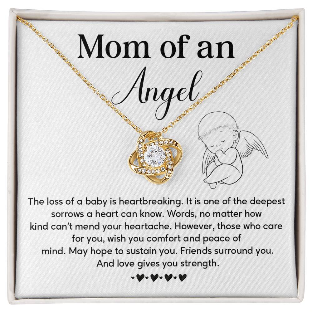 Memorial Necklace Gift for Mom of Angel Baby – Message Card