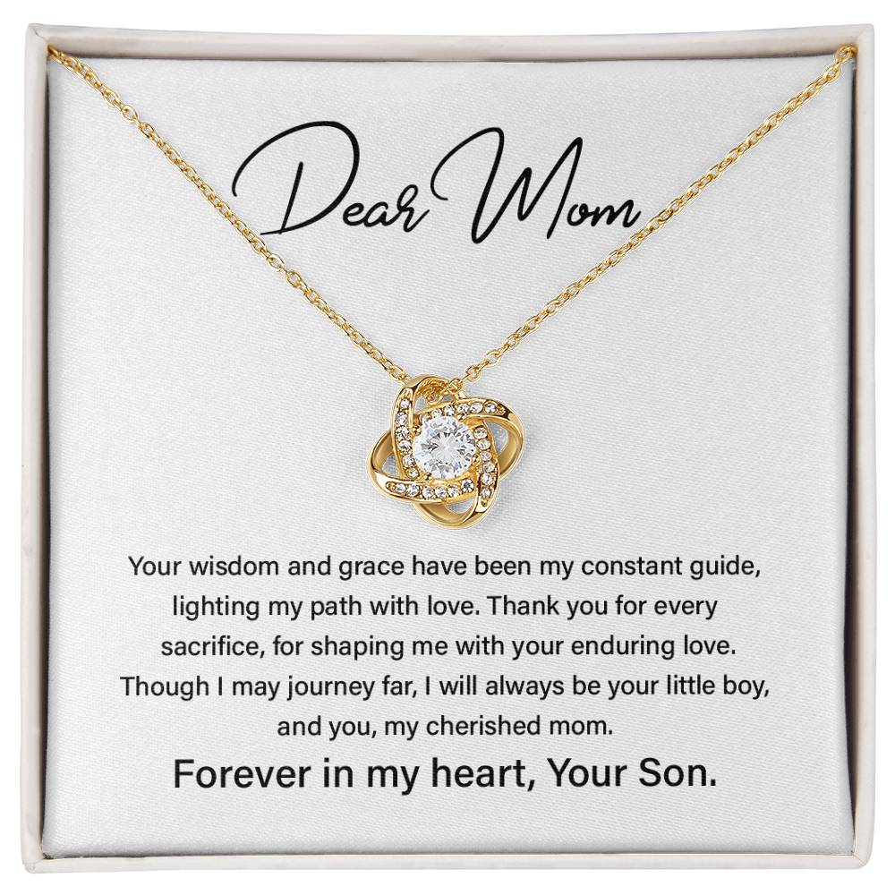 Dear Mom Mother’s Day Necklace For Cherished Mom Best Birthday Gift Thoughtful Anniversary Jewelry Unique Christmas Necklace Thoughtful Necklace With Message Card Just Because Necklace